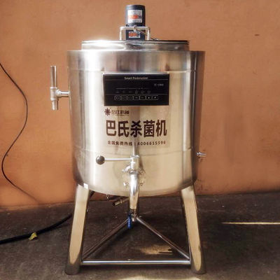 Pequeño grueso eléctrico del pasteurizador 1.5m m de la leche de la calefacción 300L