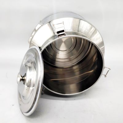 la Mini-capacidad 15L selló la poder de acero inoxidable de la leche del grueso del cubo 304 1.0m m