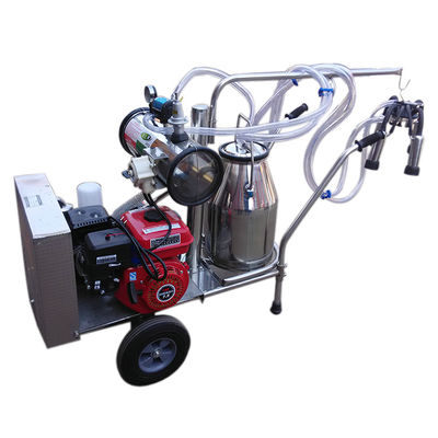 Unidad de ordeño móvil eléctrica manual con Vane Vacuum Pump rotatoria
