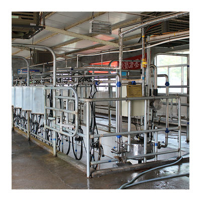 Sala de ordeño de la raspa de arenque de la granja lechera 4KW con el vidrio de la categoría alimenticia