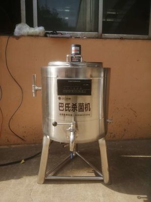 6kw eléctrico acero inoxidable de la categoría alimenticia del pasteurizador de la leche de 50 litros