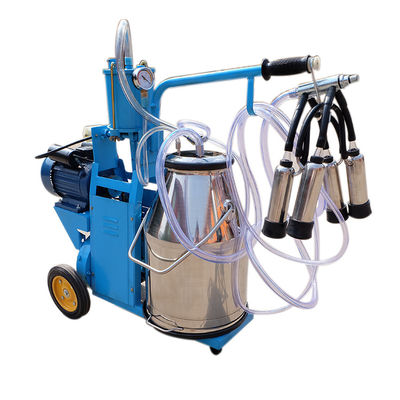Tipo monopistón portátil automático de la ordeñadora de la vaca de Mini Mobile 25L