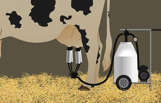 Bomba de vacío eléctrica portátil de la cabra de la ordeñadora de la vaca móvil del motor diesel