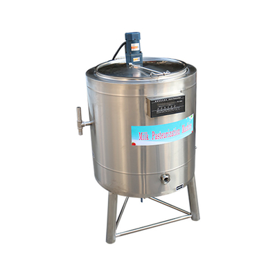 Acero inoxidable del pequeño pasteurizador casero de la leche del litro 50l del lote 100 de Htst 500l